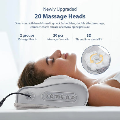 3D Multi-Purpose Massage Pillow with 20 Heads