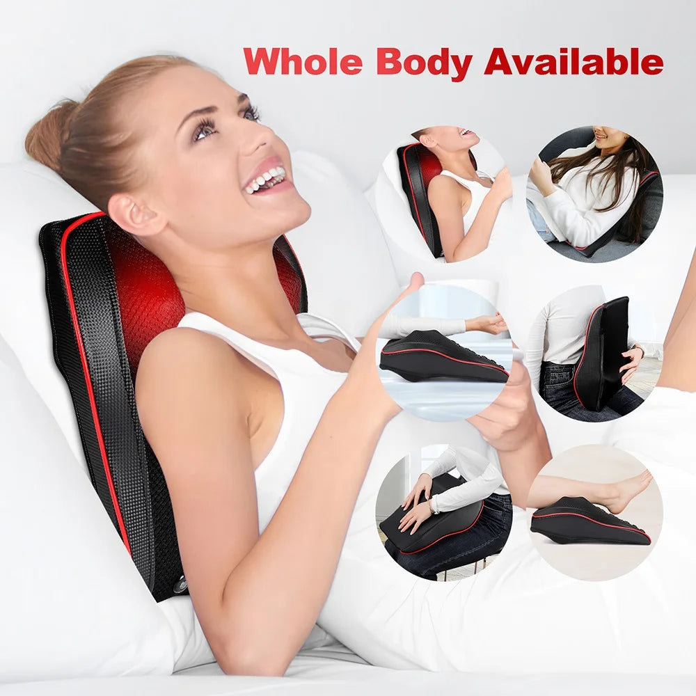 Ergonomic Massage Pillow with Smart Timing
