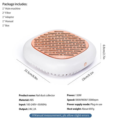 Professional 130W Nail Dust Collector