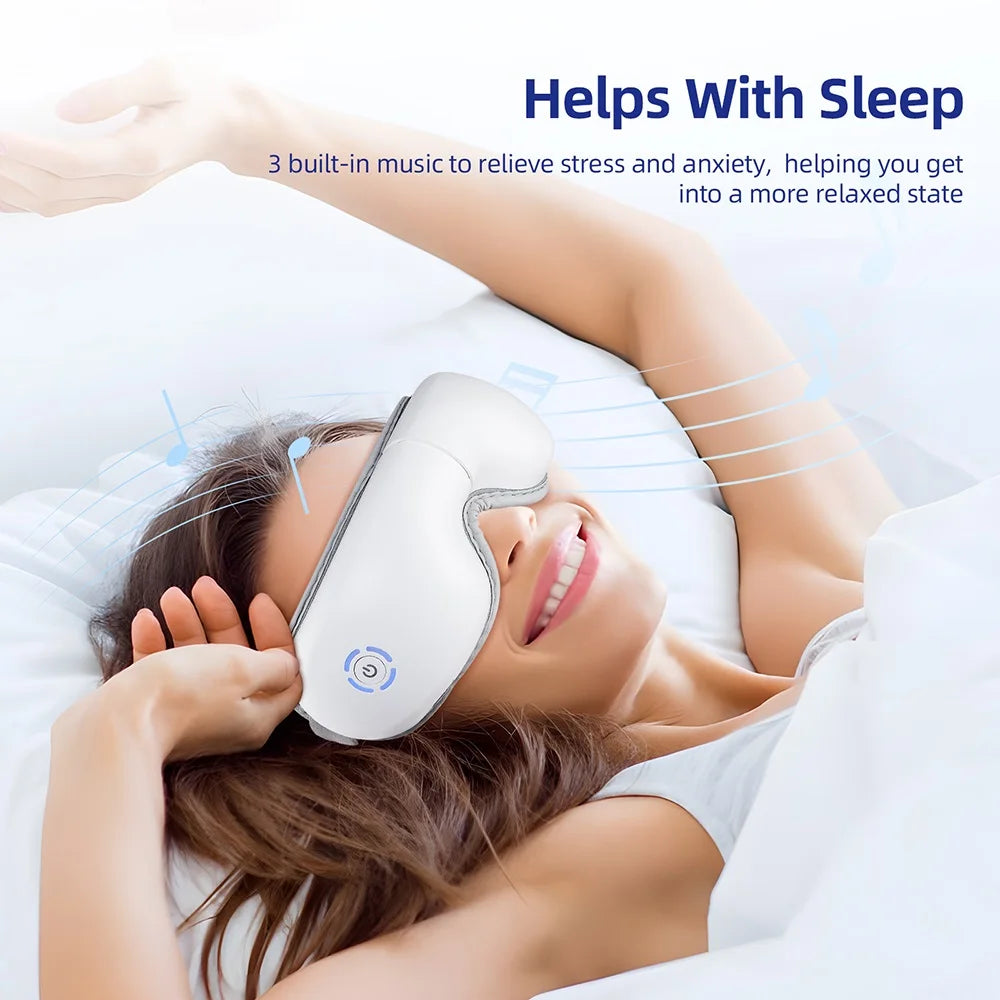 Air Pressure Eye Massager with Heat & Music