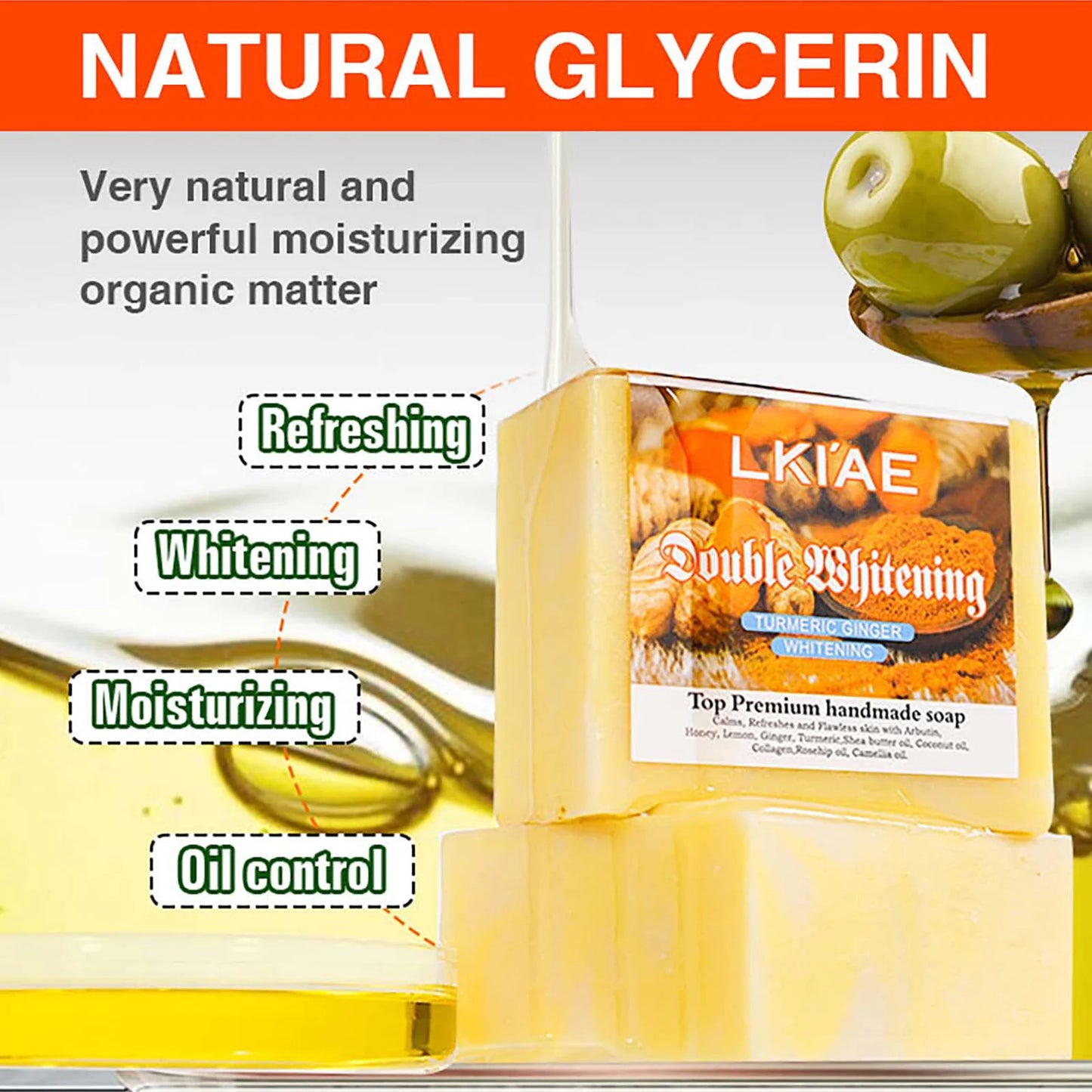 Natural Turmeric Whitening Soap Bar