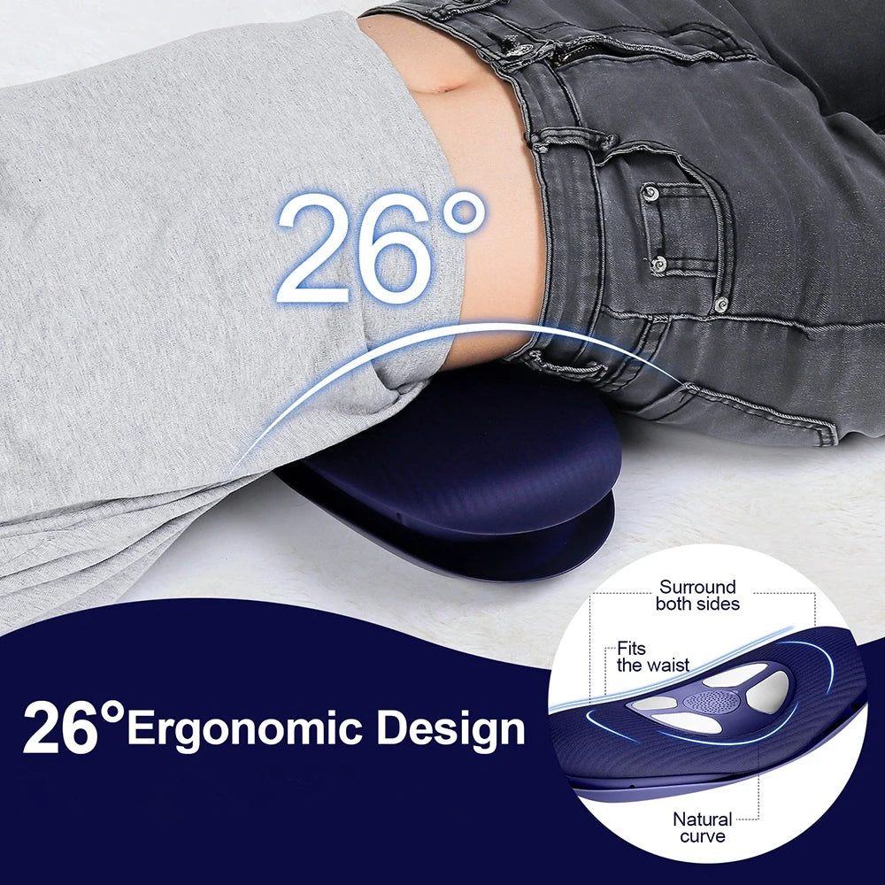Electric Lumbar & Waist Massager with Traction Support