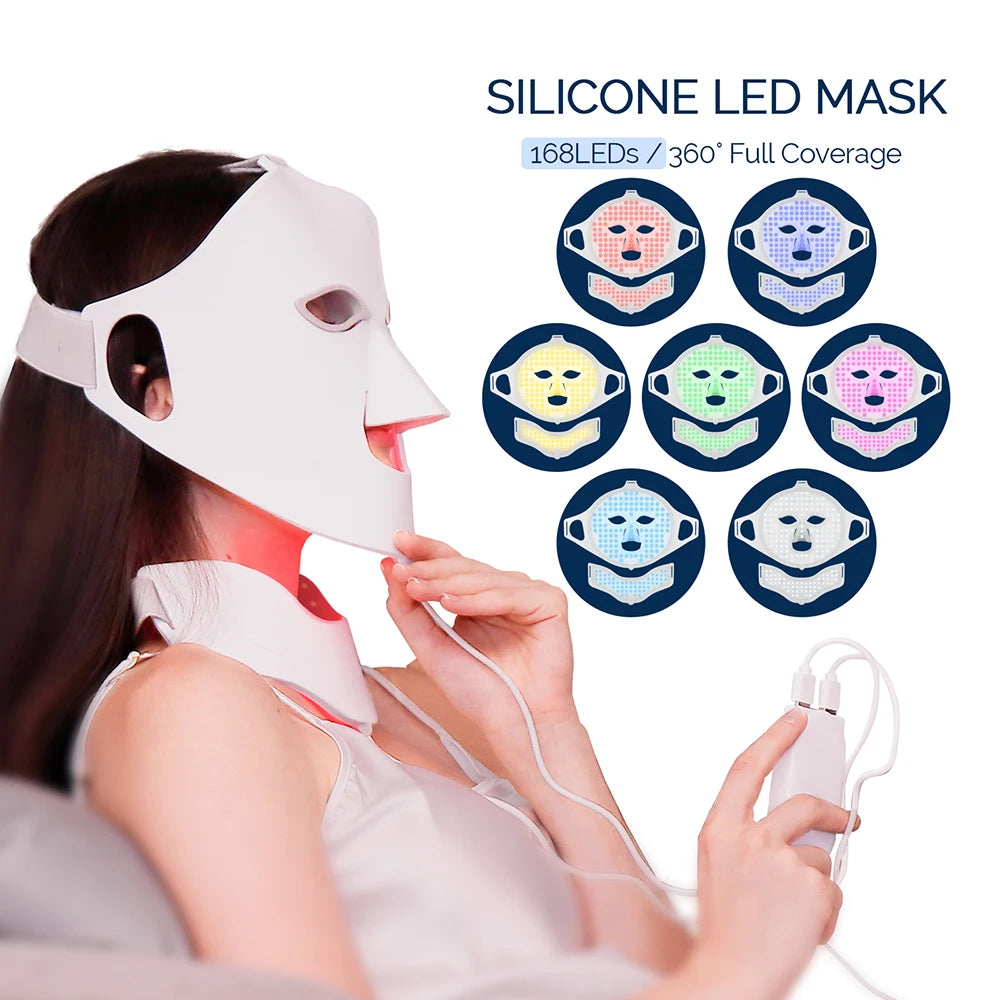 LED Light Therapy Mask for Face & Neck