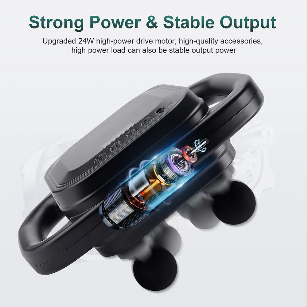 8-Head Percussion Fascia Massage Gun