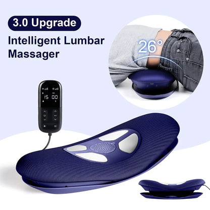 Electric Lumbar & Waist Massager with Traction Support