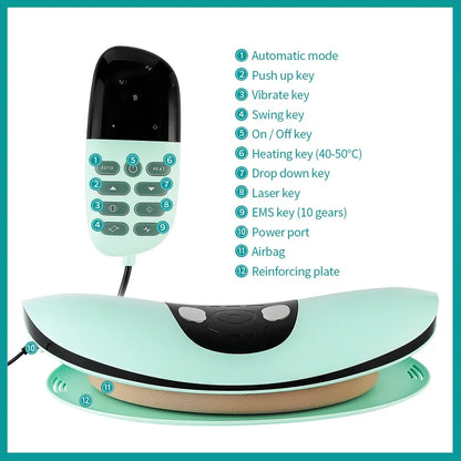 Electric Lumbar Massager with Remote Control