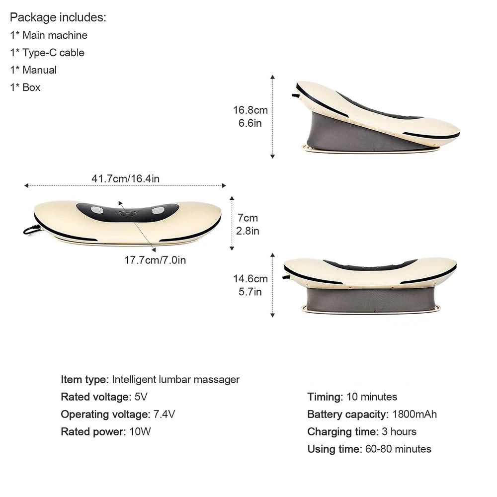 Electric Lumbar Traction & Waist Massager