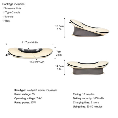 Electric Lumbar Traction & Waist Massager