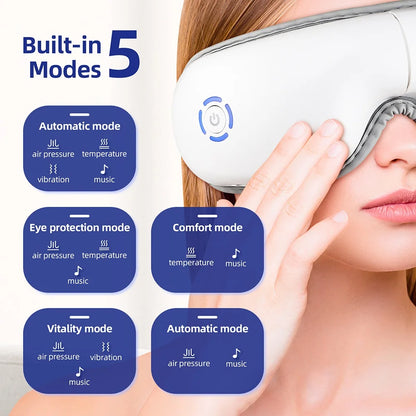 Air Pressure Eye Massager with Heat & Music