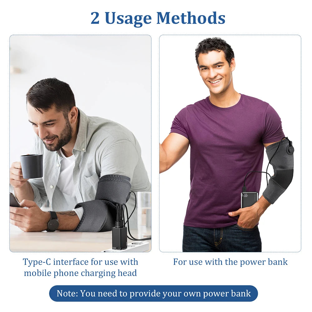 3D Knee Massager with Vibration & Adjustable Strap