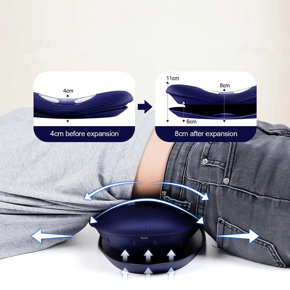 Electric Lumbar & Waist Massager with Traction Support