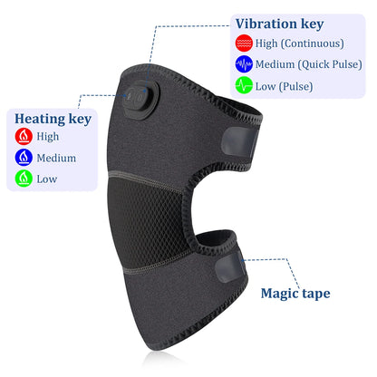 3D Knee Massager with Vibration & Adjustable Strap