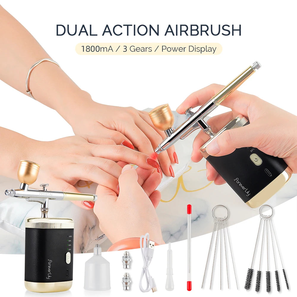 Cordless Dual-Action Airbrush Kit