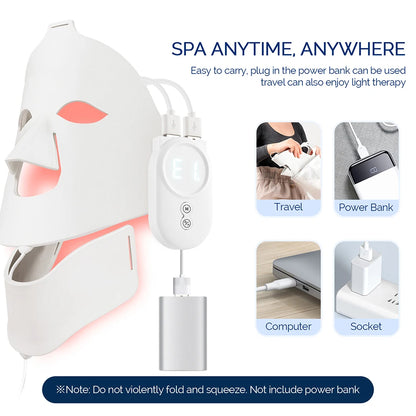 LED Light Therapy Mask for Face & Neck