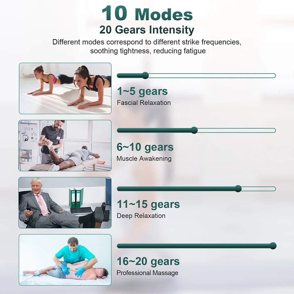 8-Head Percussion Fascia Massage Gun