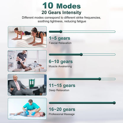 8-Head Percussion Fascia Massage Gun