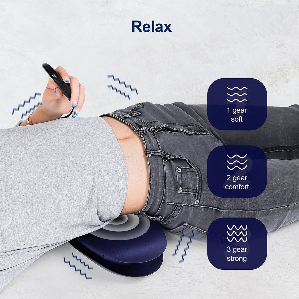 Electric Lumbar & Waist Massager with Traction Support