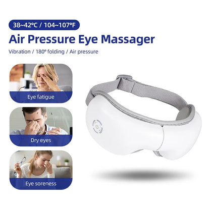 Air Pressure Eye Massager with Heat & Music