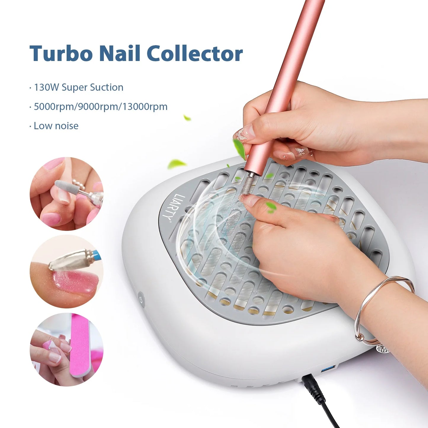 Professional 130W Nail Dust Collector