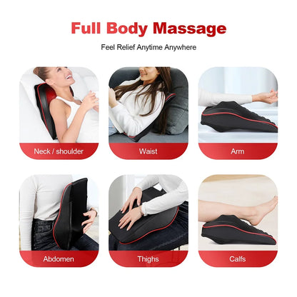 Ergonomic Massage Pillow with Smart Timing