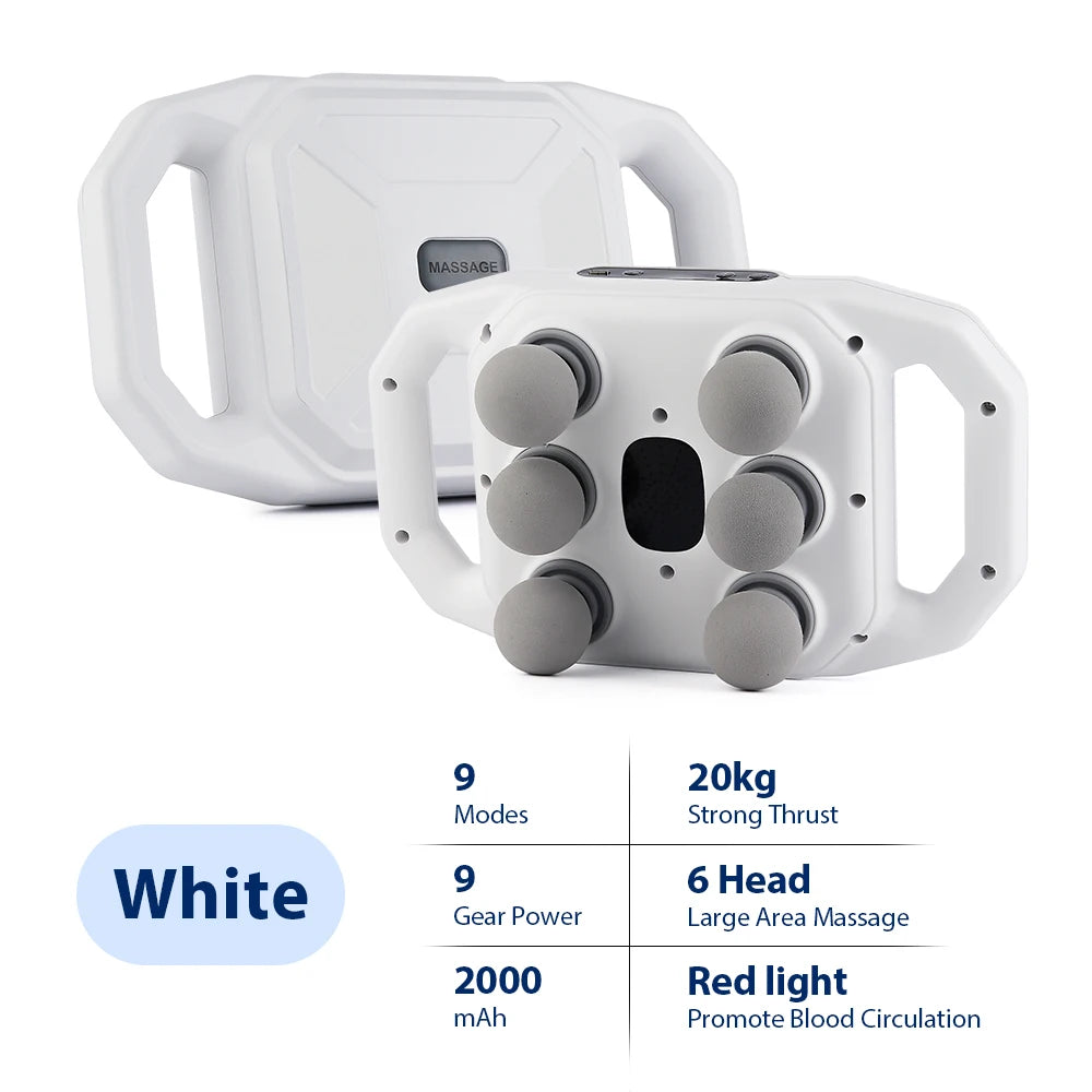 6-Head Deep Tissue Fascia Massage Gun