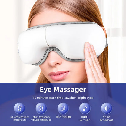 Air Pressure Eye Massager with Heat & Music