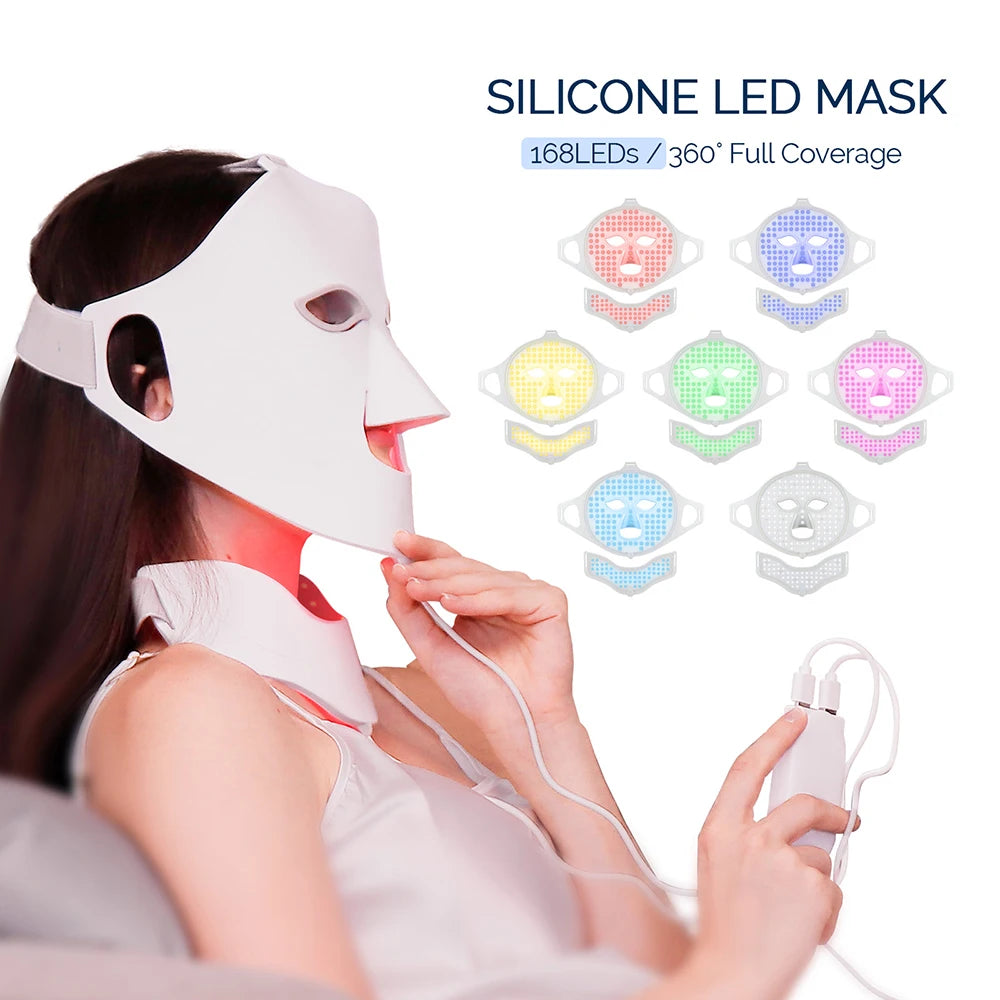 LED Light Therapy Mask for Face & Neck