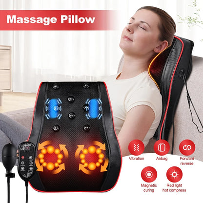 Ergonomic Massage Pillow with Smart Timing