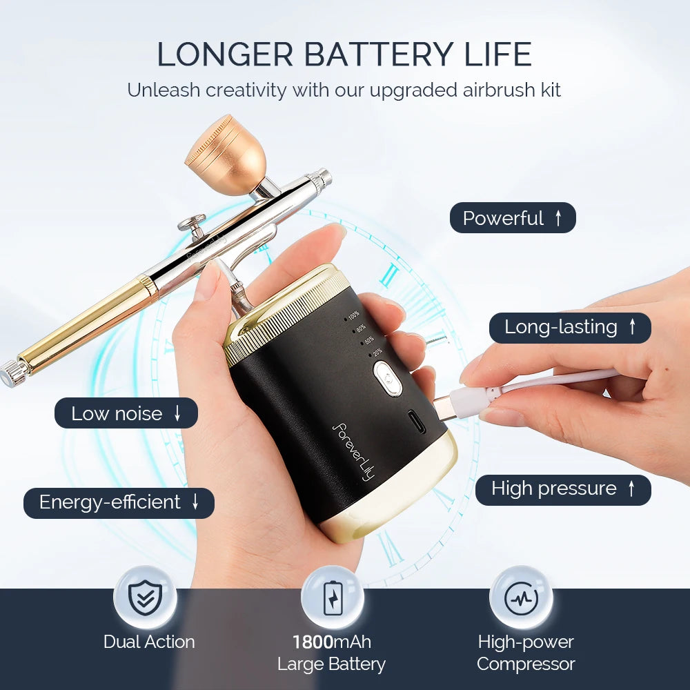 Cordless Dual-Action Airbrush Kit