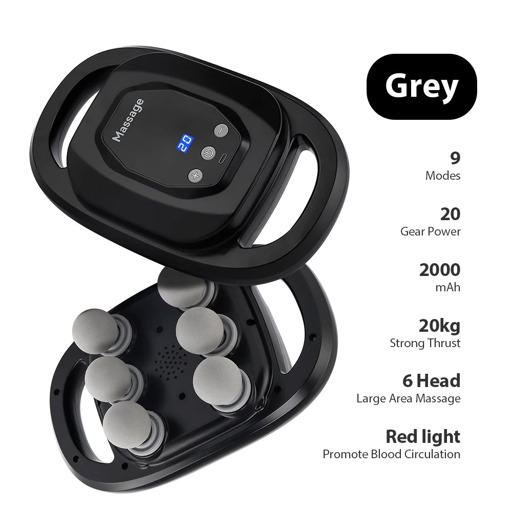 6-Head Deep Tissue Fascia Massage Gun