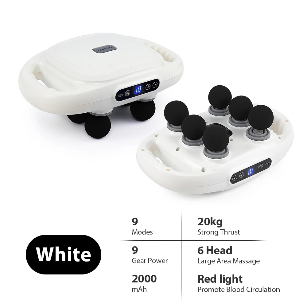 6-Head Deep Tissue Fascia Massage Gun