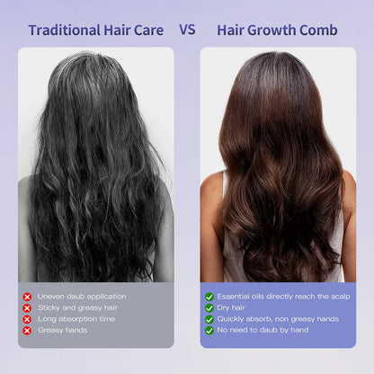 Electric Hair Comb with Red Light & Essential Oil Box