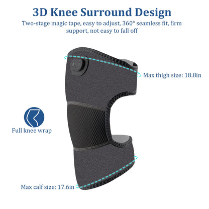 3D Knee Massager with Vibration & Adjustable Strap