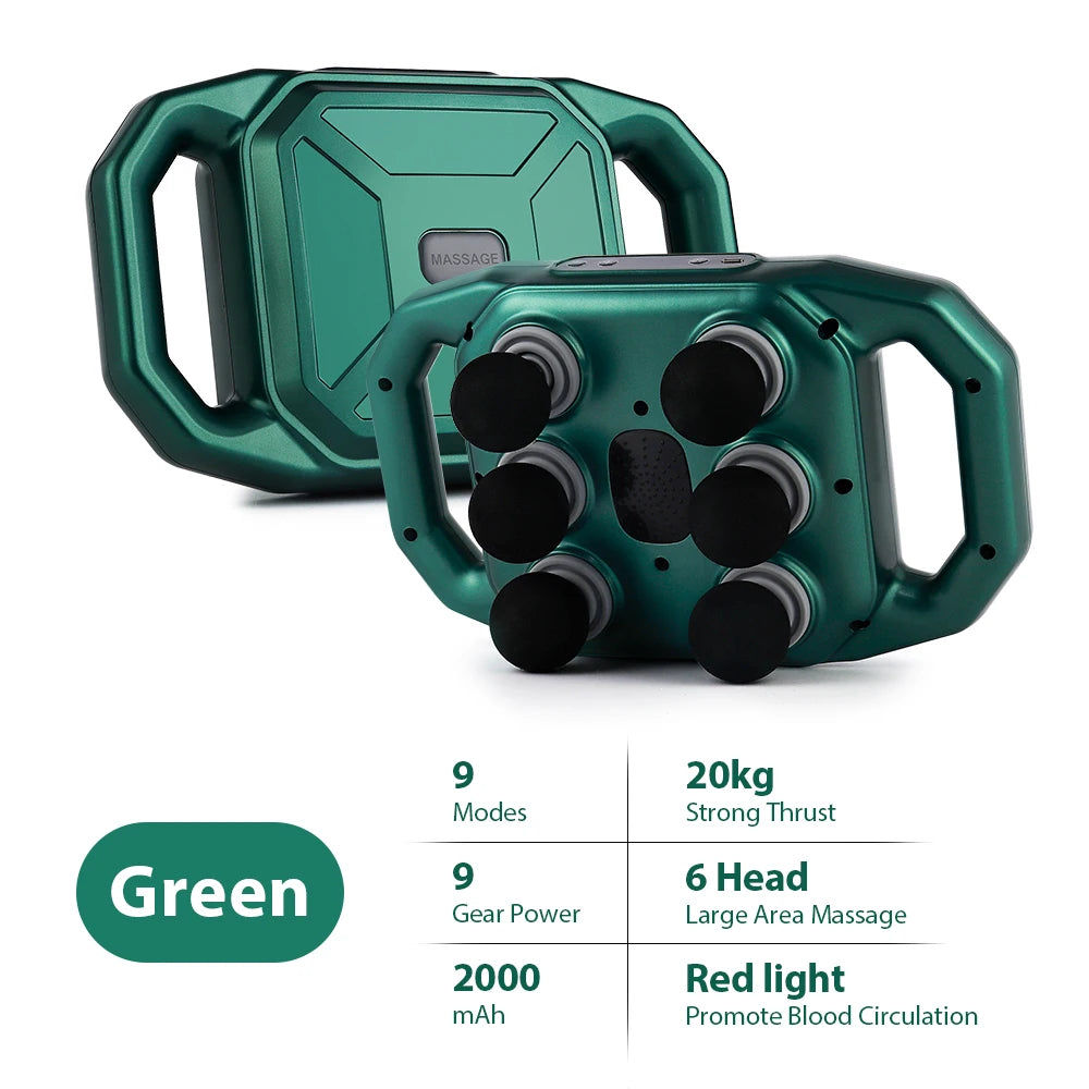 6-Head Deep Tissue Fascia Massage Gun